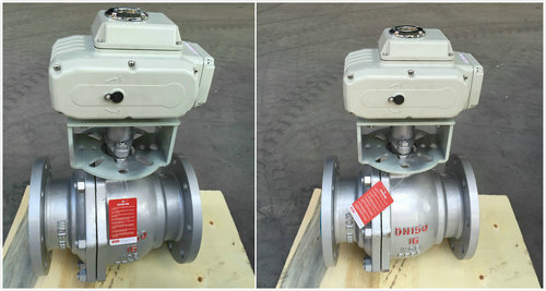 電動(dòng)鑄鋼球閥Q941F-16C，電動(dòng)鑄鋼法蘭球閥圖片