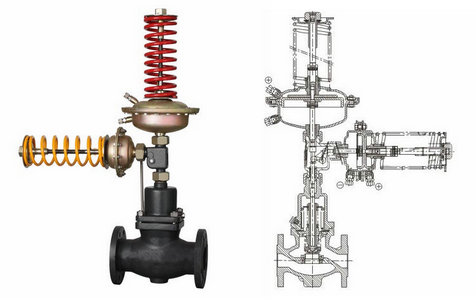 自力式壓力、壓差組合閥結構圖
